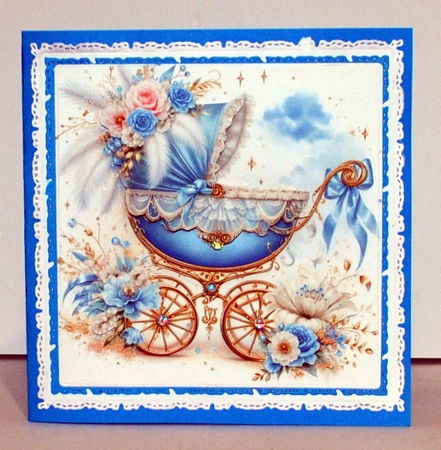 Baby Blue Pram by Kristina Norbat