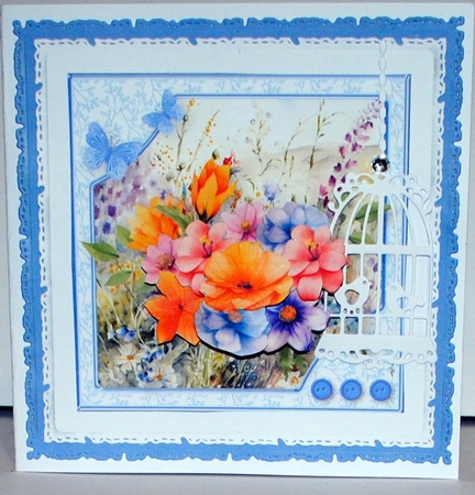 Spring Wildflowers - Decoupage Card Mini Kit by Kristina Norbat