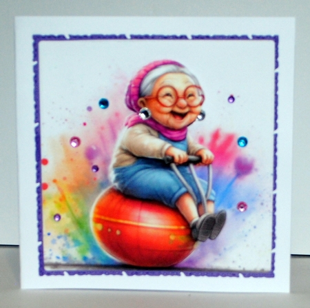 Fun Time Old Lady  by Kristina Norbat