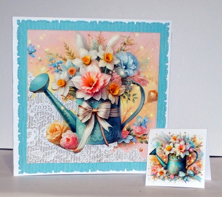 Spring Floral Watering Can  by Kristina Norbat