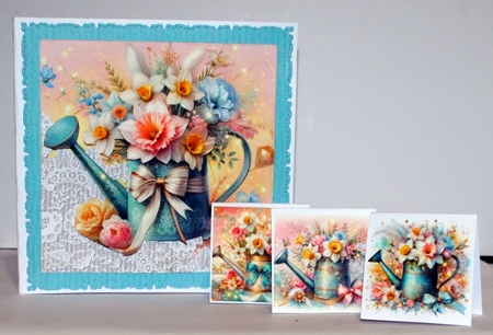 Spring Floral Watering Can  by Kristina Norbat