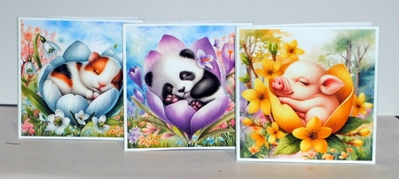 Cute Sleeping Animals 03 Mini Page Kit  by Kristina Norbat