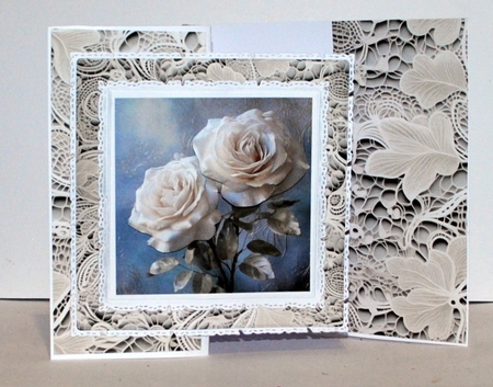Smell the Roses in White Mix 1 by Kristina Norbat
