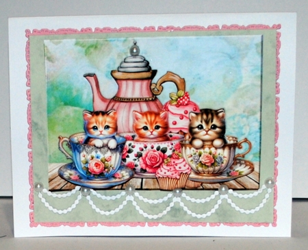 Party Kittens  Mini Kit a5 by Kristina Norbat