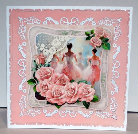 At the Ballet - Decoupage Card Mini Kit by Kristina Norbat