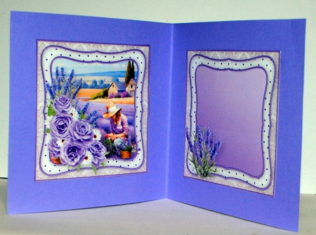 Lavender Field - Decoupage Card Mini Kit by Kristina Norbat