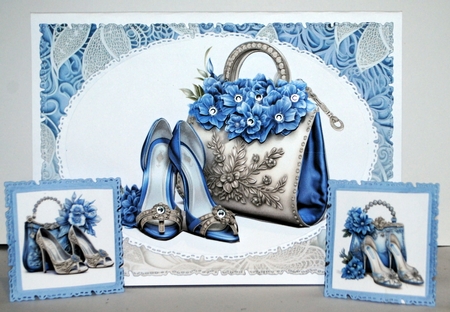 Footloose and Fancy in Blue Mix 1 by Kristina Norbat