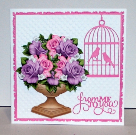 Antique Vase &  Roses Mini Kit by Kristina Norbat
