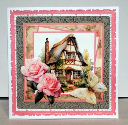 Rose cottage 7x7, insert and toppers by Kristina Norbat