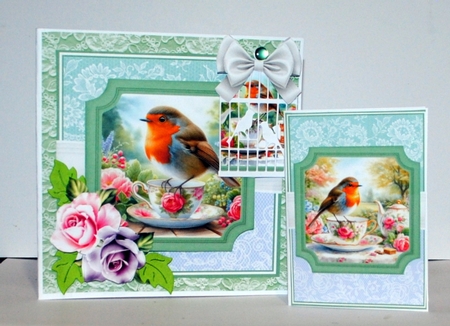 TEA TIME ROBIN by Kristina Norbat