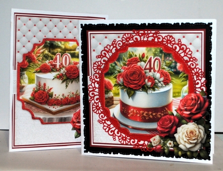 RUBY ANNIVERSARY CAKES by Kristina Norbat