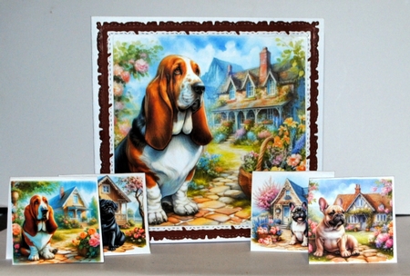 Spring Cottage Dogs 10 by Kristina Norbat