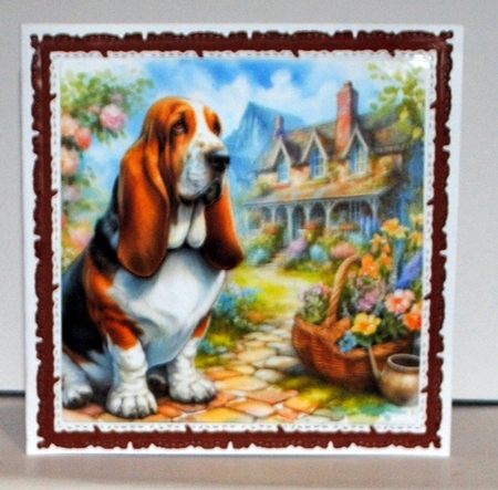 Spring Cottage Dogs 10 by Kristina Norbat