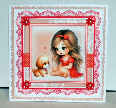 Little Birthday Girl 2 Mini Kit With Ages 1 to 8 Yrs by Kristina Norbat