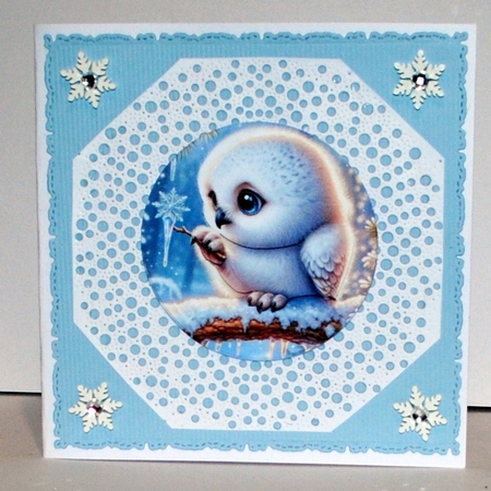 Winter white owl by Kristina Norbat
