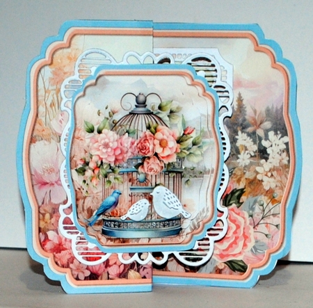 Birdcage - Fold Back Card Mini Kit by Kristina Norbat