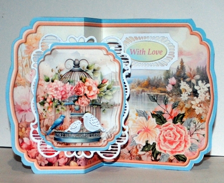 Birdcage - Fold Back Card Mini Kit by Kristina Norbat