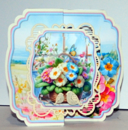 Perfect Primroses - Fold Back Card Mini Kit by Kristina Norbat