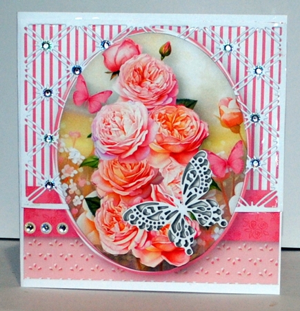 Blush Roses - Decoupage Card Mini Kit by Kristina Norbat