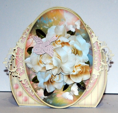 Gorgeous Gardenias - Shaped Card Mini Kit by Kristina Norbat