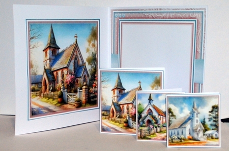 The Quaint Village Church Mini Page Kit by Kristina Norbat