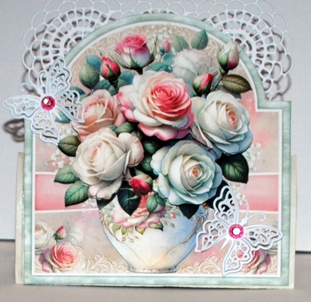 Rosie Posie Tent Card Kit by Kristina Norbat