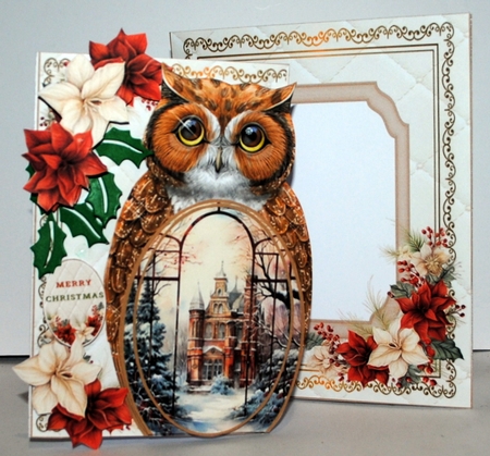 Christmas Owl Shaped Mini Page Kit by Kristina Norbat
