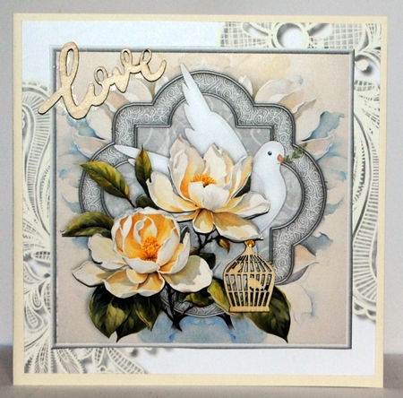 Dove and Magnolias  by Kristina Norbat