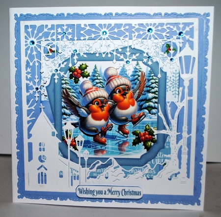 Skating Robins 7x7 by Kristina Norbat