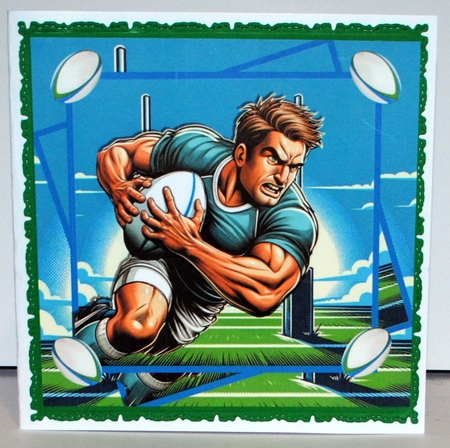 Rugby Runner 7x7  by Kristina Norbat