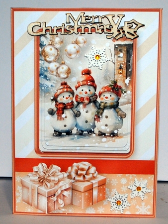 Snow People - A5 Pyramid Card Mini Kit by Kristina Norbat