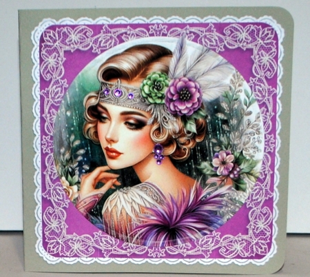 Festive Art Deco Ladies 1 by Kristina Norbat