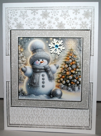 SILVER SNOWMAN by Kristina Norbat
