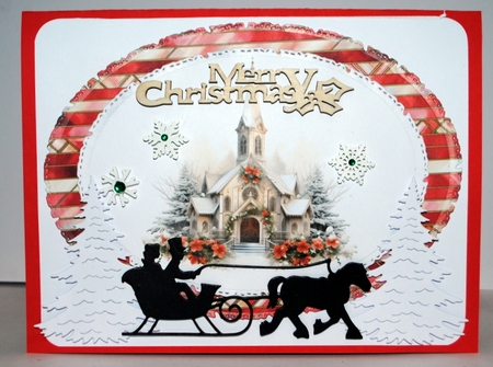 Christmas Church in Red - Mix 1 by Kristina Norbat