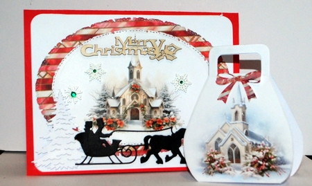 Christmas Church in Red - Mix 1 by Kristina Norbat