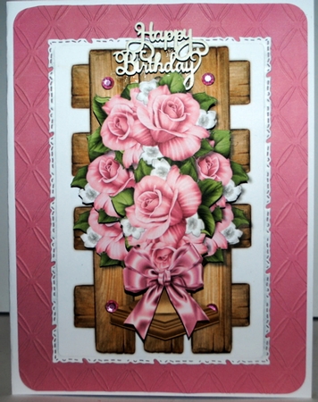 Trellis Antique Vase &  Roses Mini Kit by Kristina Norbat