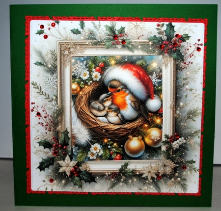 Christmas Mother Robin  by Kristina Norbat