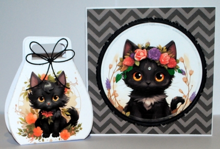 Cartoon Kitten in Black - Mix 1 by Kristina Norbat