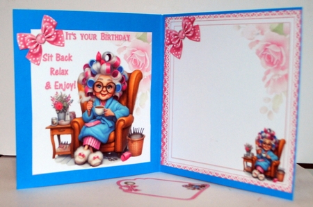 7x7 Relax sit back enjoy your day choice of four mini kit by Kristina Norbat