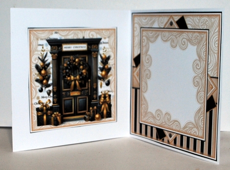 Black & Gold Christmas 02 Mini Page Kit by Kristina Norbat