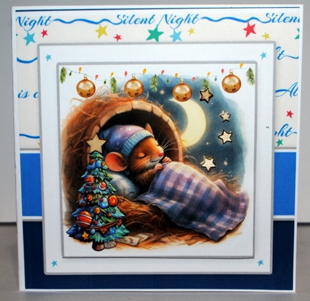 Silent Night Card & Toppers Set by Kristina Norbat