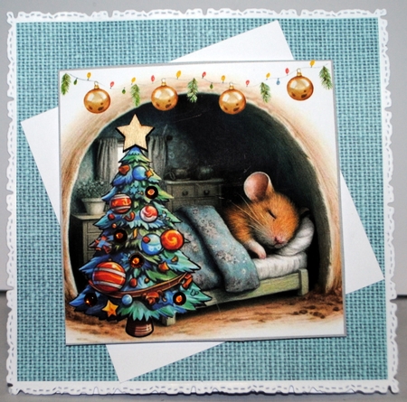 Silent Night Card & Toppers Set by Kristina Norbat