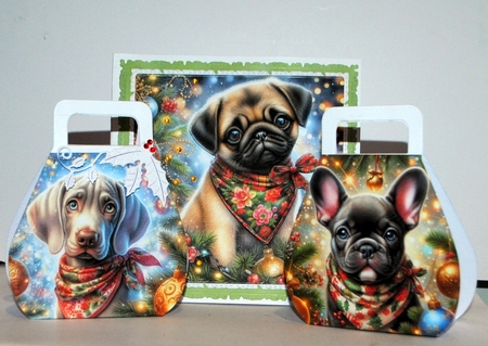 Christmas Bandana Pups 6 by Kristina Norbat