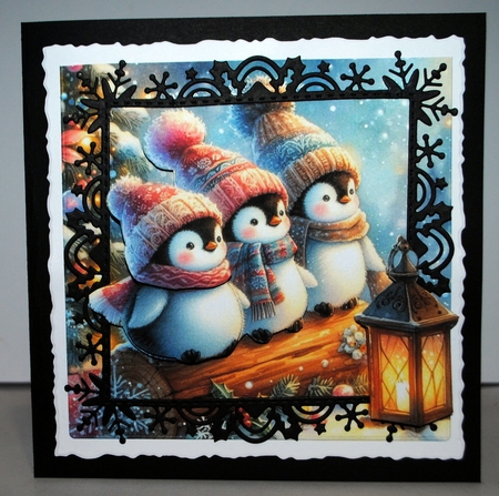  Christmas Log Penguin  by Kristina Norbat