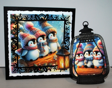  Christmas Log Penguin  by Kristina Norbat