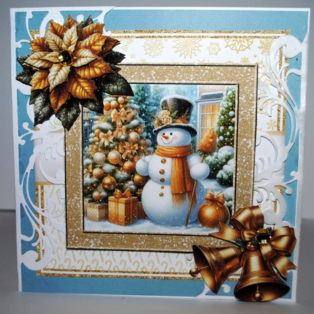 GOLD SNOWMAN by Kristina Norbat