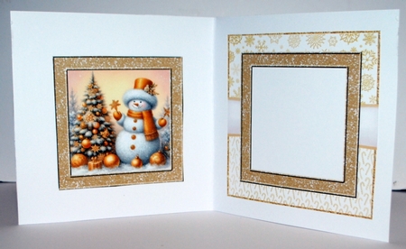GOLD SNOWMAN by Kristina Norbat