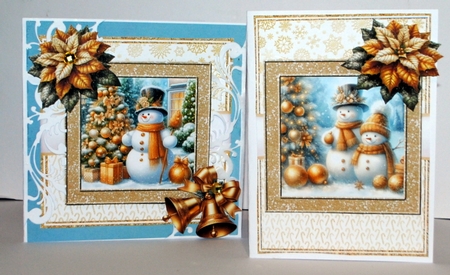 GOLD SNOWMAN by Kristina Norbat