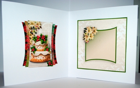 Christmas Cake - Curved Layers Card Mini Kit by Kristina Norbat