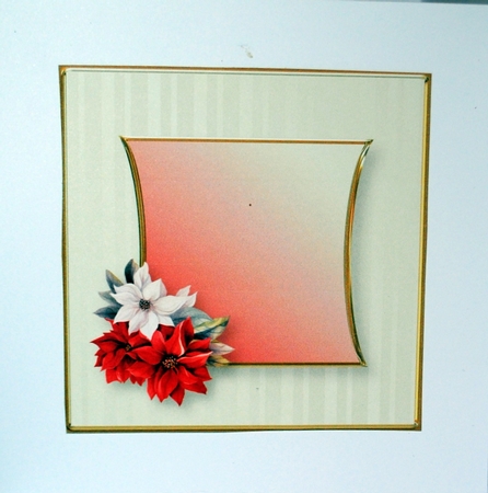 Christmas Flowers - Curved Layers Card Mini Kit by Kristina Norbat